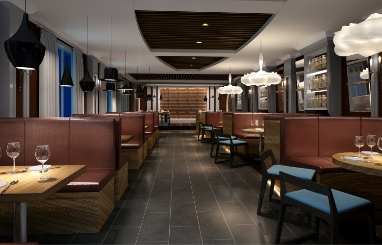 杭州歐美風(fēng)格咖啡廳裝修設(shè)計(jì)