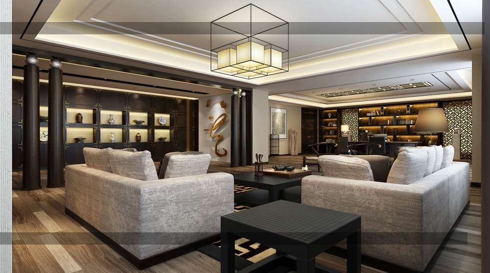 董事長辦公室裝修設計，相對封閉