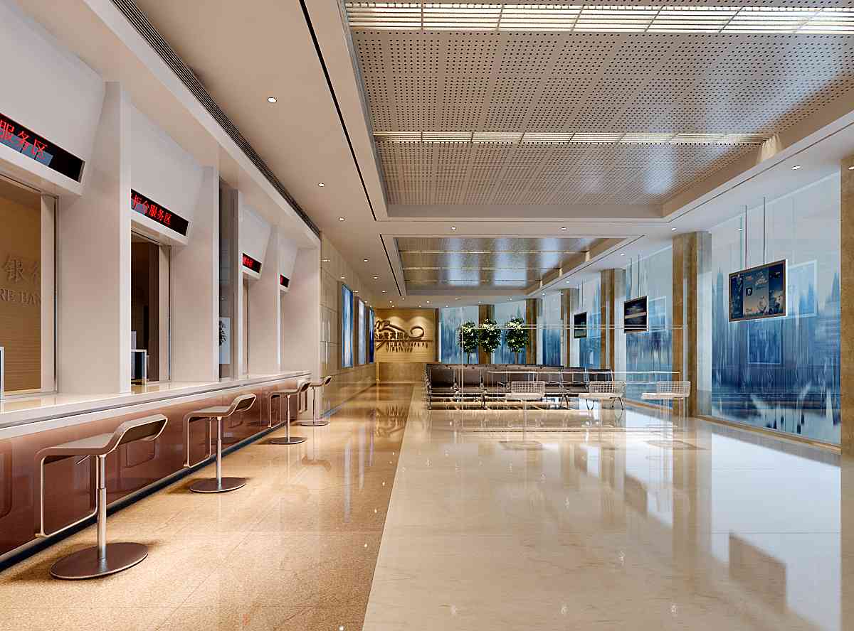 遠(yuǎn)離鬧市的銀行營(yíng)業(yè)廳休息椅的裝修設(shè)計(jì)