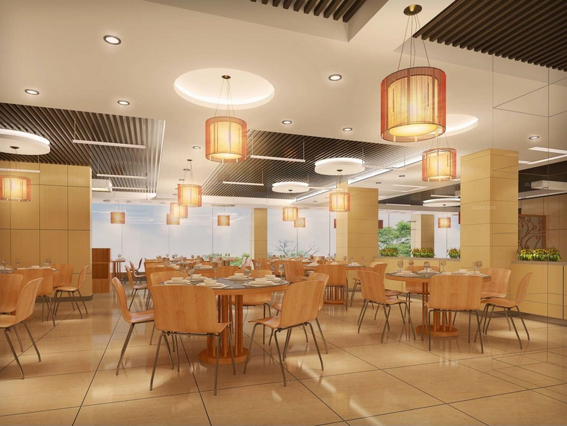 簡約火鍋店裝修設(shè)計(jì)效果圖