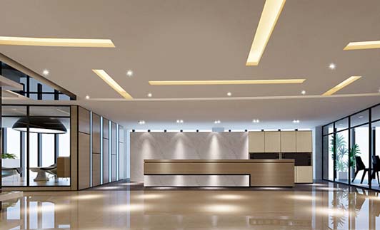 辦公室前臺裝修設(shè)計效果圖