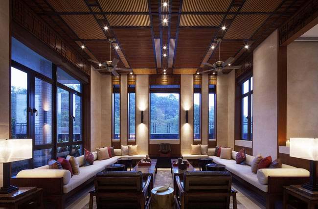 殖民文化總經(jīng)理辦公室沙發(fā)區(qū)域裝修設計案例效果圖