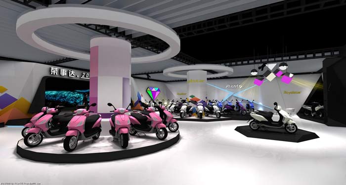 榮事達(dá)電動(dòng)車(chē)展廳裝修設(shè)計(jì)案例