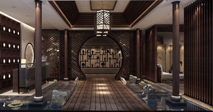 養(yǎng)生會所過道裝修設(shè)計案例效果圖