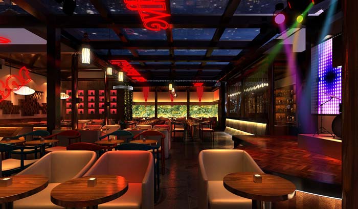 情侶、商務(wù)、聚餐、休閑酒吧大廳裝修設(shè)計(jì)案例效果圖