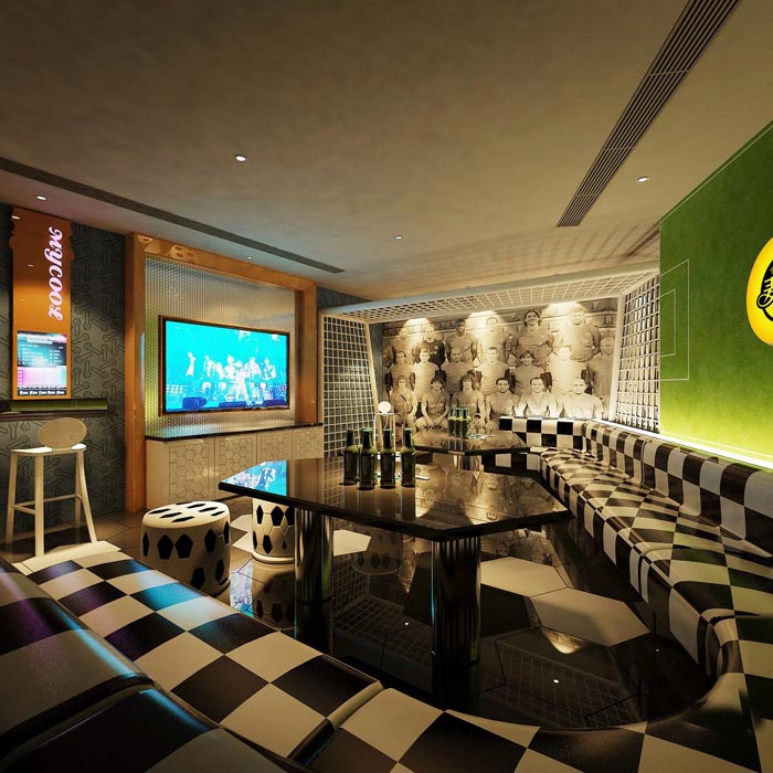 主題KTV小包廂裝修設(shè)計案例效果圖