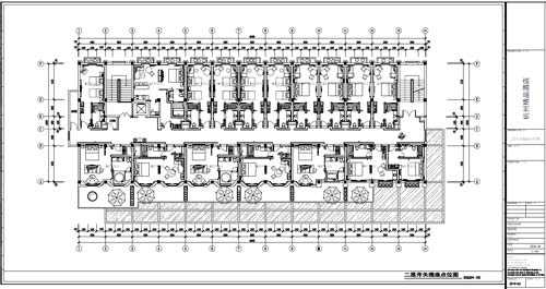 杭州精品酒店室內(nèi)裝飾工程深化設(shè)計(jì)二層開(kāi)關(guān)插座點(diǎn)位圖圖