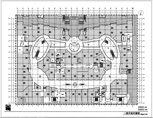商場(chǎng)深化設(shè)計(jì)施工圖一層平面布置圖