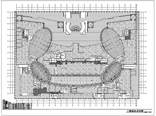 商場(chǎng)深化設(shè)計(jì)施工圖二層綜合點(diǎn)位圖