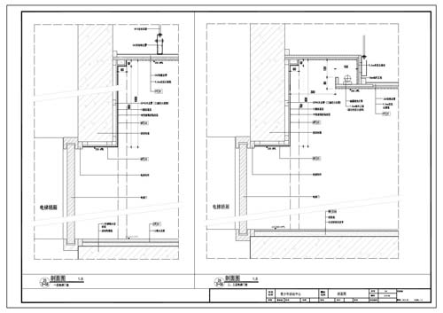 青少年活動中心施工圖深化設(shè)計節(jié)點大樣刨面圖25-26