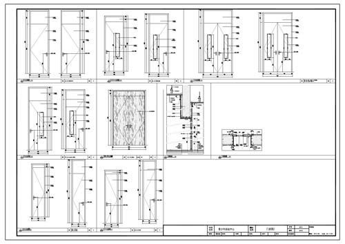 青少年活動(dòng)中心深化設(shè)計(jì)施工圖門(mén)表圖2