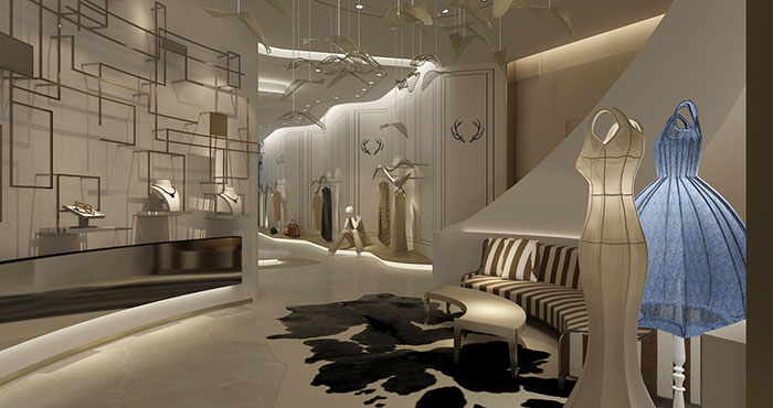 女裝服飾專賣店裝修設計案例