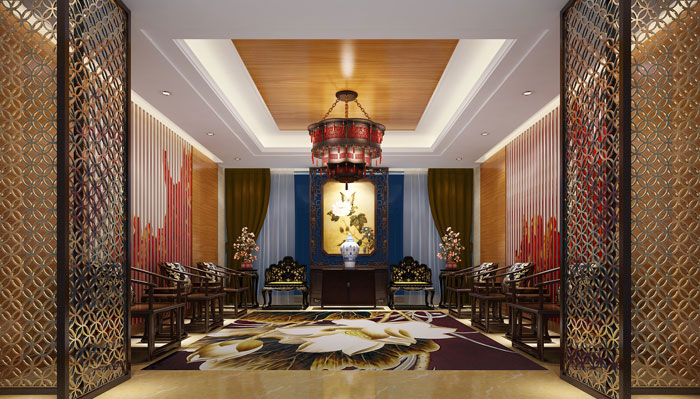 中式風(fēng)格私人會所裝修設(shè)計(jì)案例