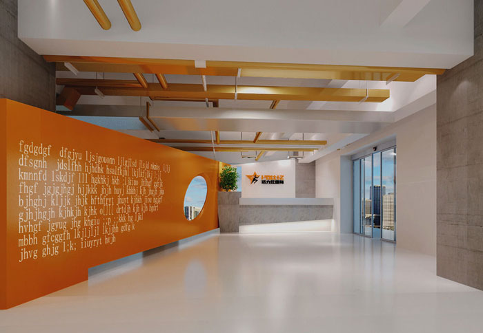 1700平方健身會所形象墻區(qū)域裝修設計案例效果圖