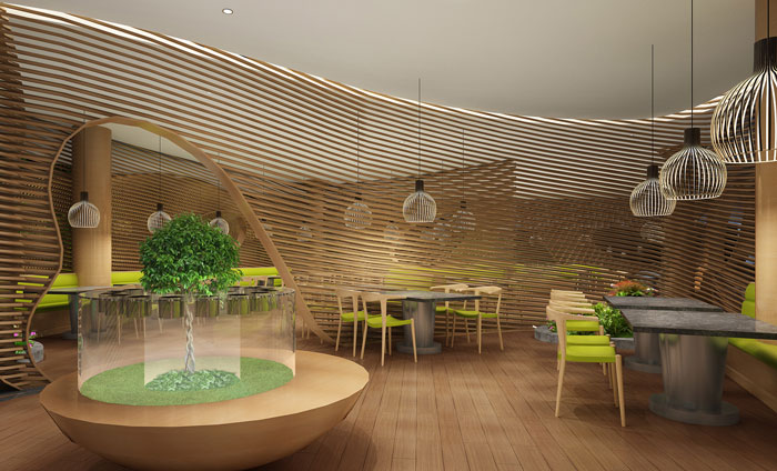 杭州鮮魚(yú)火鍋就餐區(qū)裝修設(shè)計(jì)效果圖