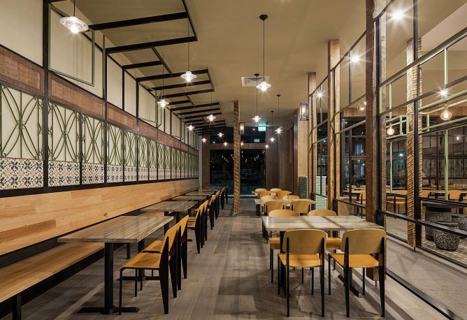 歷史、文化傳統(tǒng)氛圍下1200平方餐廳就餐區(qū)域設(shè)計方案效果圖