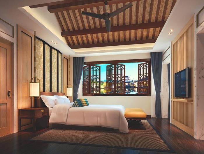 古城假日酒店C類客房裝修設(shè)計案例效果圖