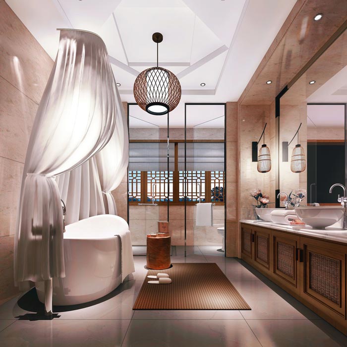 古城假日酒店浴室裝修設(shè)計案例效果圖