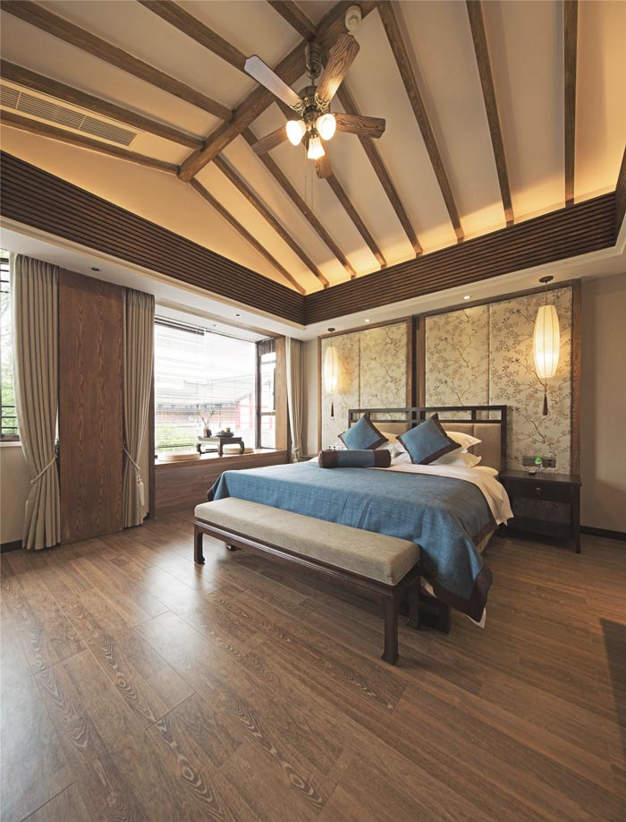 禪文化精品酒店二樓單人客房裝修設(shè)計(jì)案例效果圖