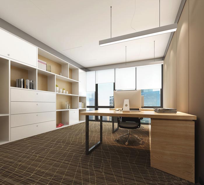 進出口貿(mào)易經(jīng)理辦公室裝修設(shè)計案例效果圖