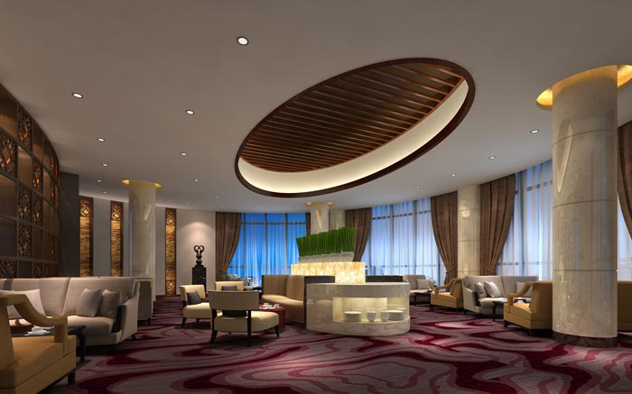 四星級商務(wù)酒店洽談區(qū)裝修設(shè)計案例效果圖