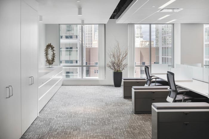 投資公司辦公室辦公區(qū)域裝修設(shè)計案例效果圖