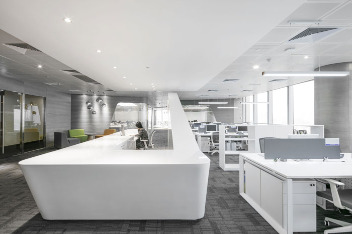 培訓機構(gòu)辦公室辦公區(qū)域裝修設(shè)計案例效果圖