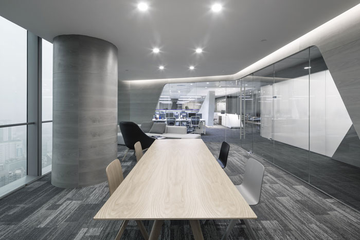 培訓機構(gòu)辦公室接待區(qū)域裝修設(shè)計案例效果圖