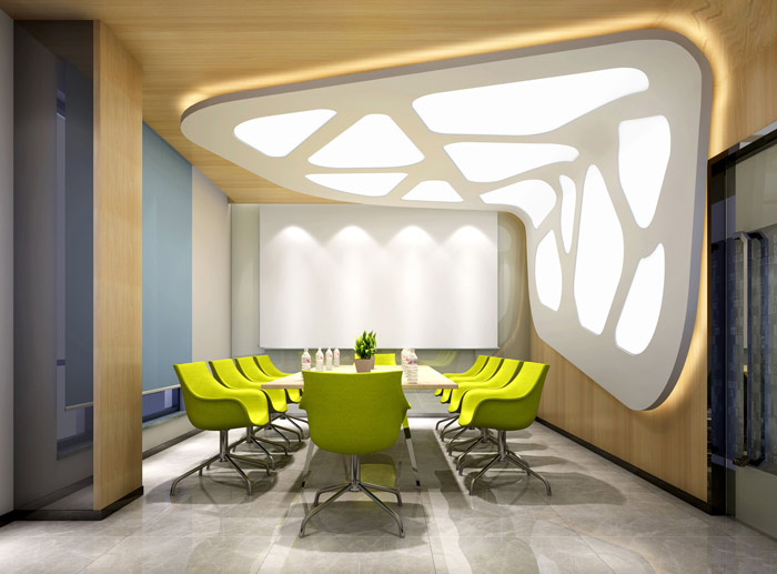 右腦開(kāi)發(fā)教育機(jī)構(gòu)會(huì)議室裝修設(shè)計(jì)案例效果圖