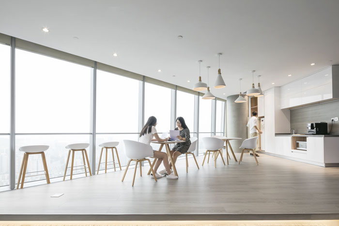 培訓機構(gòu)辦公室茶水間裝修設(shè)計案例效果圖