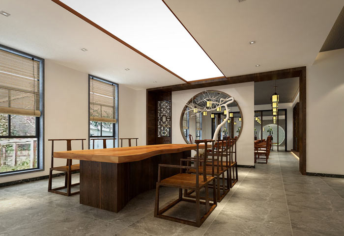 書法培訓(xùn)機(jī)構(gòu)會議區(qū)裝修設(shè)計(jì)案例效果圖