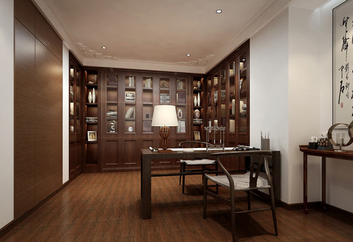 書法培訓(xùn)機(jī)構(gòu)校長辦公室裝修設(shè)計(jì)案例效果圖
