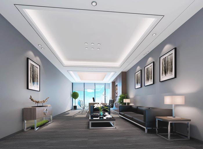 總裁辦公室裝修設(shè)計實景圖