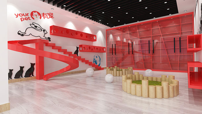 寵物公司辦公室娛樂(lè)區(qū)裝修設(shè)計(jì)效果圖