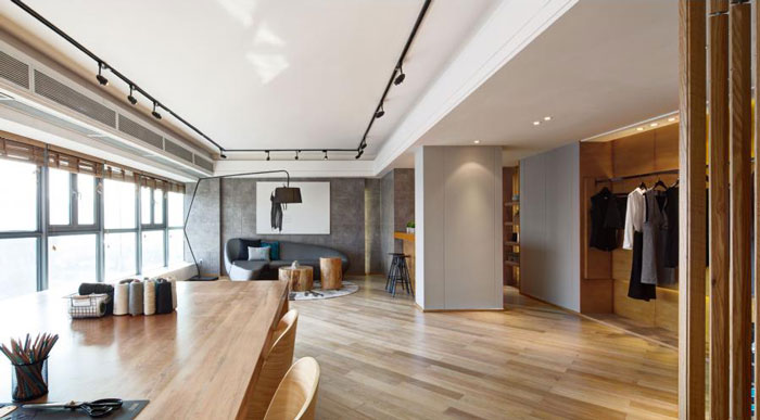 80平方辦公室辦公區(qū)裝修設計效果圖