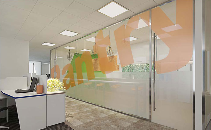 外貿(mào)公司辦公室過道裝修設(shè)計(jì)效果圖