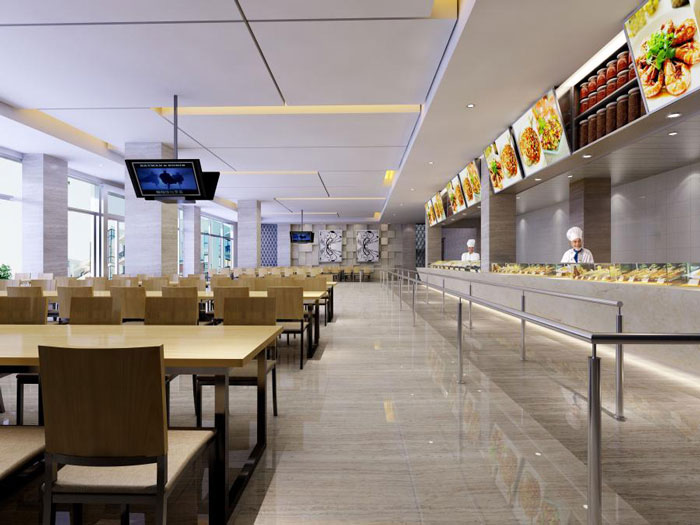 杭州濱江寫字樓餐廳裝修設(shè)計效果圖