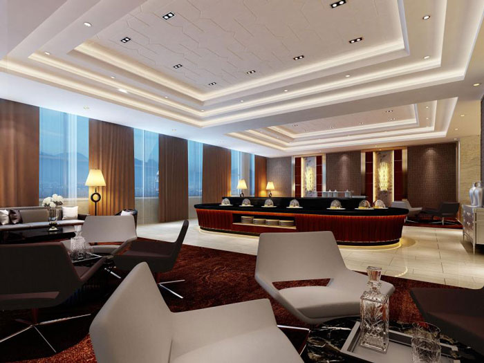 杭州濱江寫字樓多功能廳裝修設(shè)計效果圖