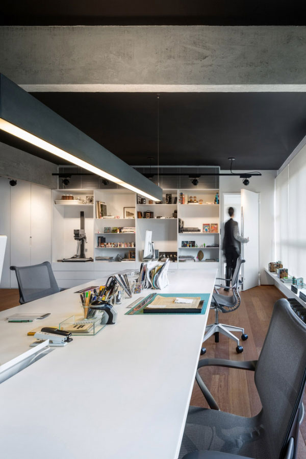 攝影公司辦公室辦公區(qū)裝修設計效果圖