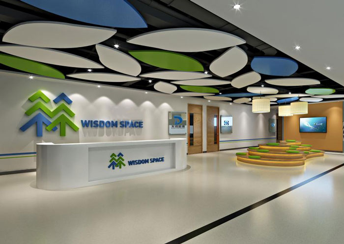 杭州余杭區(qū)臨平辦公室前臺(tái)裝修設(shè)計(jì)效果圖