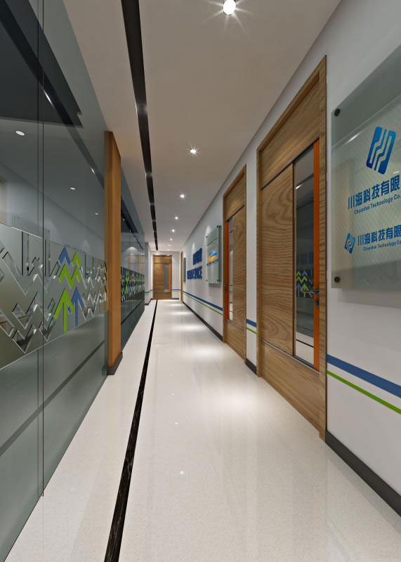 杭州余杭區(qū)臨平辦公室過道裝修設(shè)計(jì)效果圖