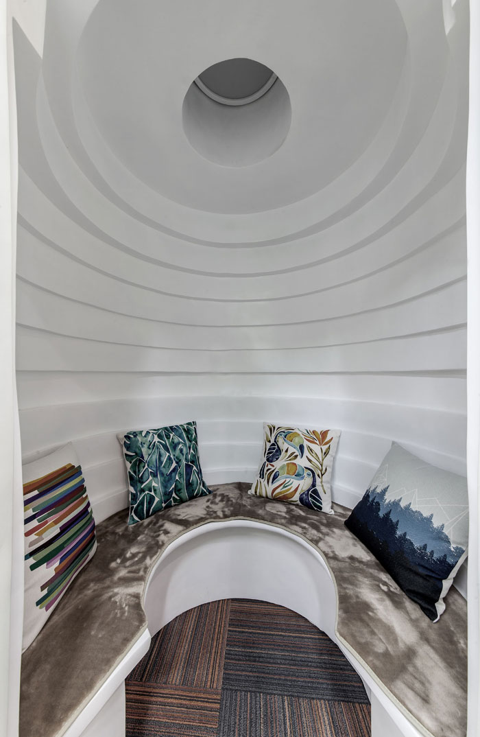 金融科技公司辦公室冥想區(qū)裝修設計效果圖