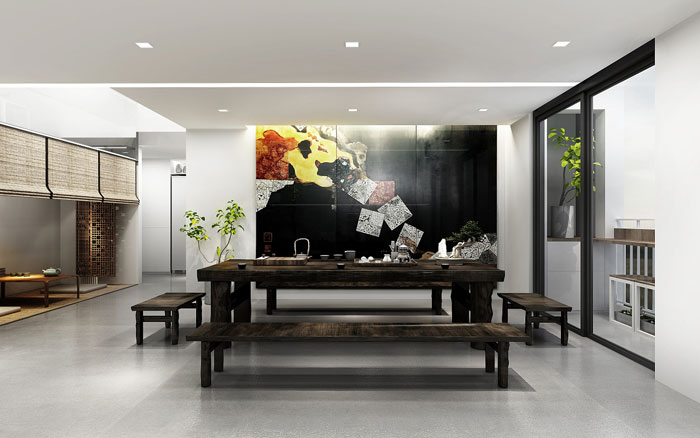 loft風(fēng)格辦公室茶室裝修設(shè)計效果圖