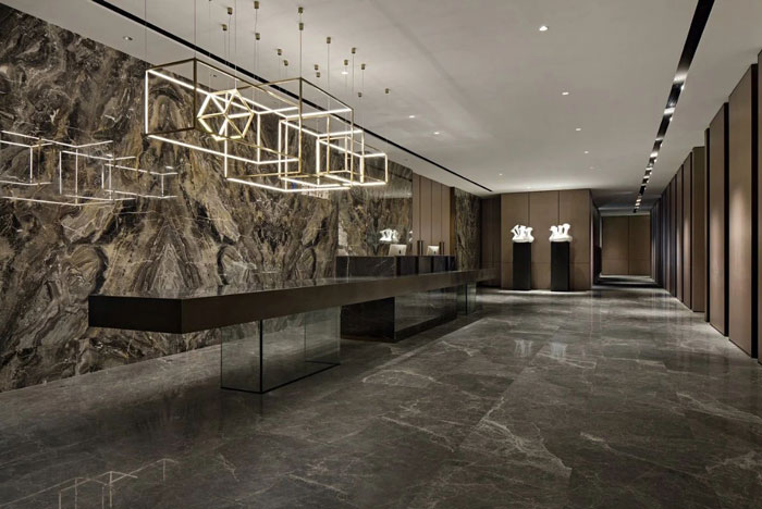 投資公司辦公室前臺裝修設(shè)計效果圖