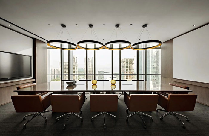 投資公司辦公室會議室裝修設(shè)計效果圖
