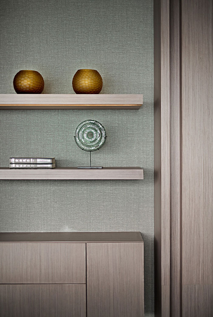 投資公司辦公室走廊書架裝修設(shè)計效果圖