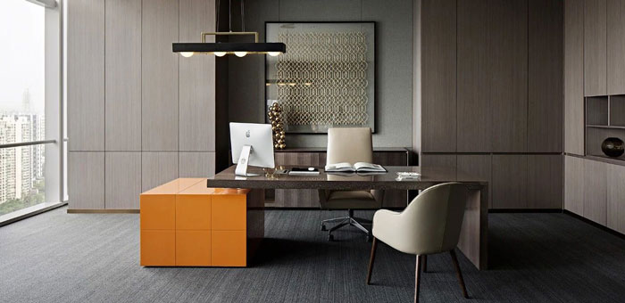 投資公司董事長辦公室裝修設(shè)計效果圖