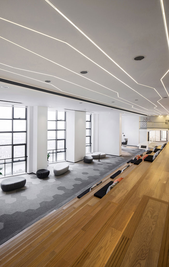 智慧辦公室接待、休息區(qū)裝修設(shè)計(jì)效果圖