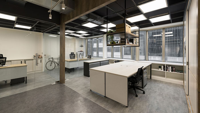 科技公司辦公室辦公區(qū)裝修設計效果圖