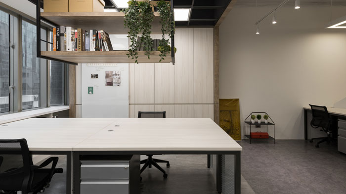 科技公司辦公室辦公區(qū)裝修設計效果圖